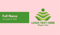 Green Leaf Spa Massage Business Card Design Image Preview