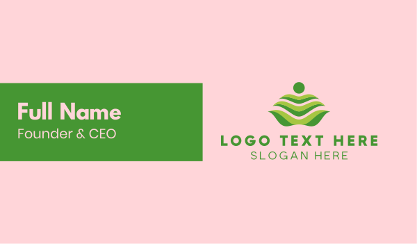 Green Leaf Spa Massage Business Card Design Image Preview