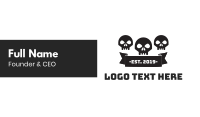 Skull Gang Business Card Image Preview