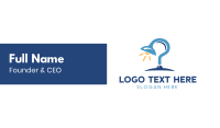 Desk Lamp Question Mark Business Card Preview