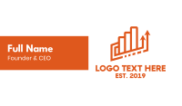 Modern Finance Outline Business Card Image Preview