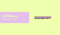 Purple Slime Text Business Card Image Preview