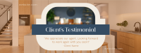 Clean Real Estate Testimonial Facebook Cover Image Preview