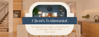 Clean Real Estate Testimonial Facebook cover Image Preview
