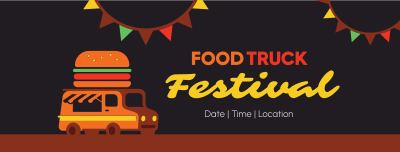 Festive Food Truck Facebook cover Image Preview