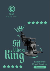 Sit Like a King Flyer Design