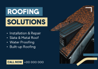 Roofing Solutions Postcard Design