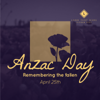 Remembering Anzac Instagram post Image Preview