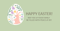 Colorful Easter Egg Facebook Ad Design