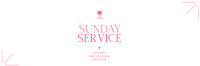 Earthy Sunday Service Twitter Header Design
