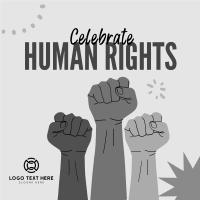 Celebrate Human rights Instagram post Image Preview