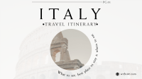 Italy Itinerary Facebook event cover Image Preview