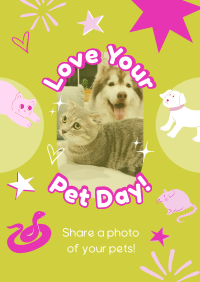 Share your Pet's Photo Poster Design