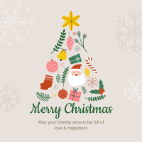 Christmas Tree Collage Instagram Post Design