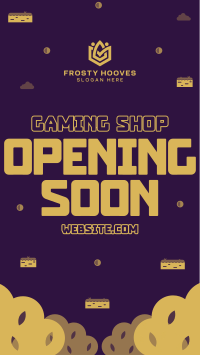 Game Shop Opening TikTok Video Image Preview