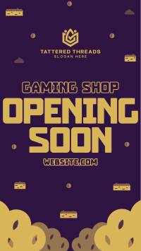 Game Shop Opening TikTok Video Image Preview