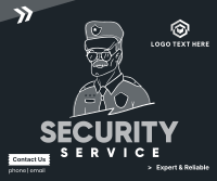 Security Officer Facebook Post Design