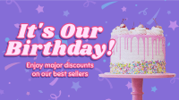 It's Our Birthday Doodles Facebook event cover Image Preview