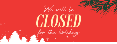 Closed for the Holidays Facebook cover Image Preview