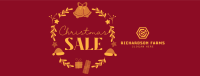 Christmas Wreath Sale Facebook Cover Image Preview