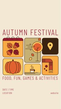 Fall Festival Calendar Facebook story Image Preview