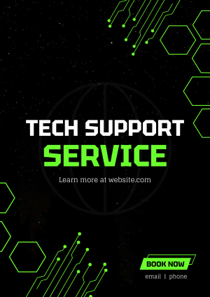 Tech Support Flyer Image Preview