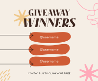 Congratulations Giveaway Winners Facebook post Image Preview