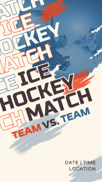 Ice Hockey Versus Match Instagram reel Image Preview