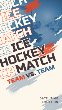 Ice Hockey Versus Match Instagram Reel Image Preview