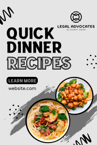 Quick Tasty Dinner Pinterest Pin Image Preview