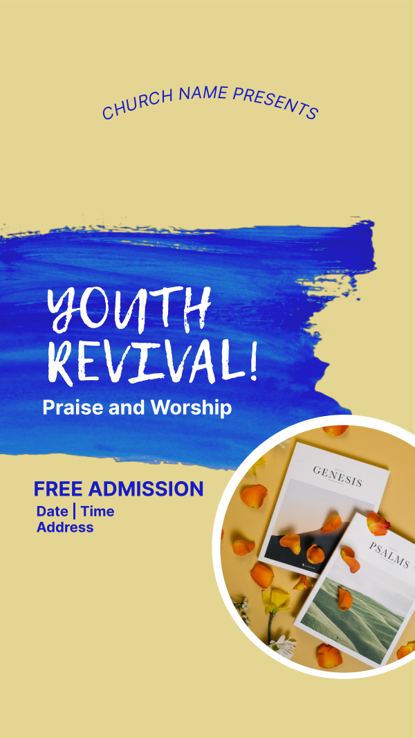Church Youth Revival Instagram Story Design Image Preview
