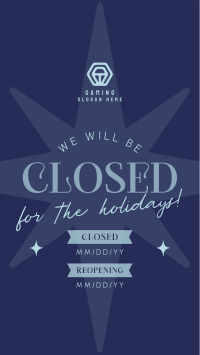 Holiday Closing Badge Facebook story Image Preview