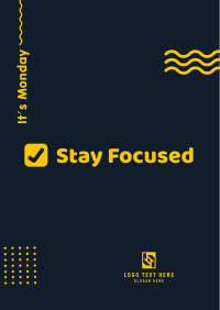 Monday Stay Focused Flyer Image Preview