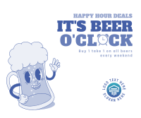 It's Beer Time Facebook Post Design