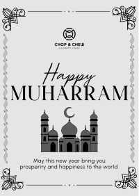 Decorative Islamic New Year Flyer Image Preview