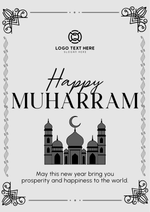 Decorative Islamic New Year Flyer Image Preview