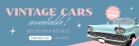 Vintage Cars Available Twitter Header Design