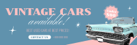 Vintage Cars Available Twitter Header Image Preview