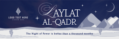 Laylat al-Qadr Desert Twitter header (cover) Image Preview