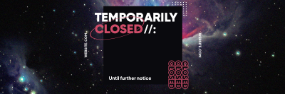 Temporarily Closed Twitter header (cover) Image Preview