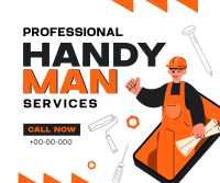 Professional Handyman Facebook Post Design