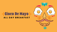 Cinco De Mayo Breakfast Zoom Background Design