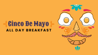 Cinco De Mayo Breakfast Zoom Background Image Preview