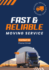 Reliable Trucking Poster Design