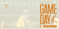 Basketball Game Day Twitter Post Design