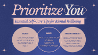 Minimalist Self-Care Tips Facebook Event Cover Image Preview