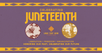 Retro Juneteenth Greeting Facebook ad Image Preview