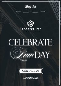 Celebrate Law Day Poster Design