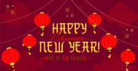 Festive Chinese Lanterns Facebook ad Image Preview