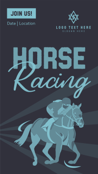 Vintage Horse Racing Instagram Reel Image Preview
